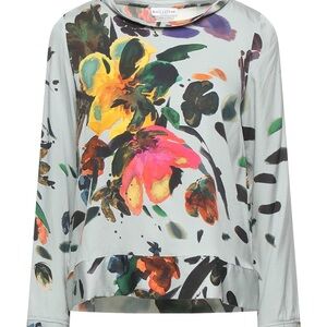 Ballantyne Floral Brushstroke Long-Sleeve Top